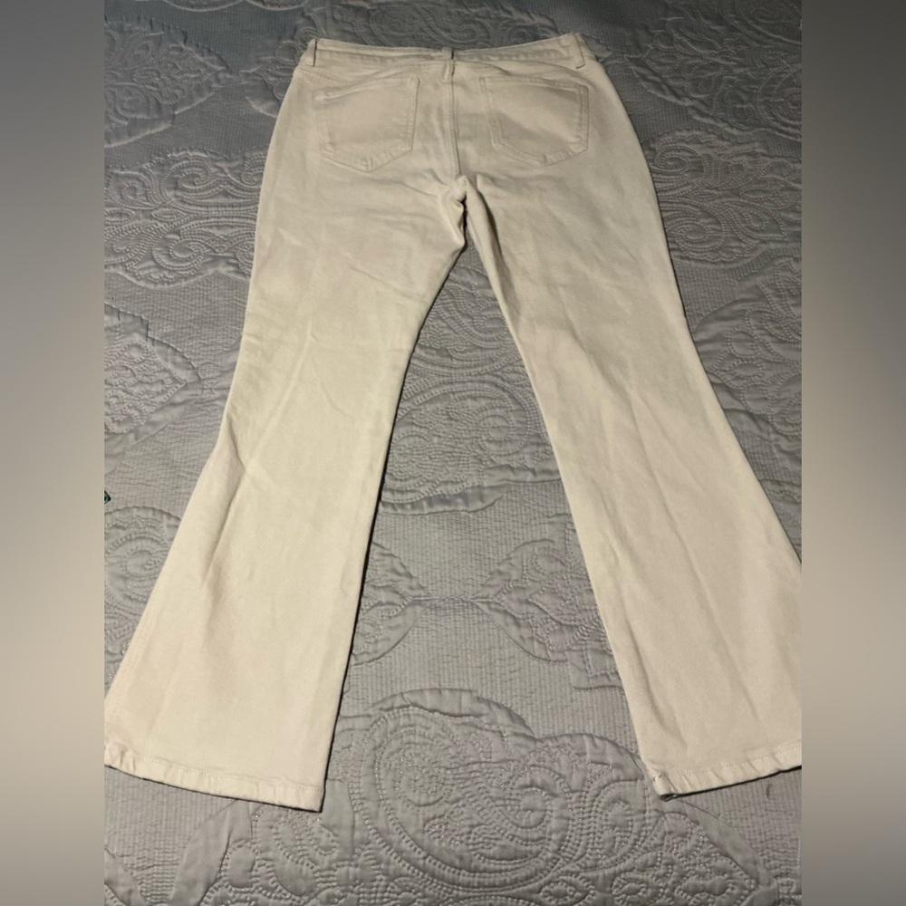 J. Jill Cream Straight Leg Jeans Timeless Design modern slim boot cut - Picture 4 of 13